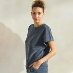 Wholesale women s Corduroy Short Sleeve Top Corduroy Crew Neckline polyester spa