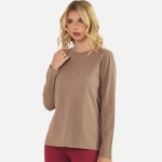 Wholesale long Sleeve Crewneck Top Pack Soft Breathable Cotton