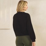 Wholesale women s Solid Crewneck UltraComfy Short Top Pack Long sleeves Simple c