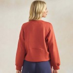 Wholesale women s Solid Crewneck UltraComfy Short Top Pack Long sleeves Simple c