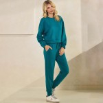 Wholesale women s Solid Crewneck UltraComfy Short Top Pack Long sleeves Simple c