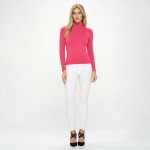 Wholesale women s Bare Essential Seamless Mock Neck Long Sleeve Top o Mock neck