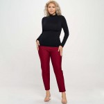 Wholesale women s Bare Essential Seamless Mock Neck Long Sleeve Top o Mock neck