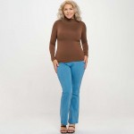 Wholesale women s Bare Essential Seamless Mock Neck Long Sleeve Top o Mock neck