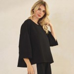 Wholesale women s So Relaxed UltraComfy Top Dropped Shoulders Simple casual Rela