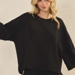 Wholesale women s So Relaxed UltraComfy Top Dropped Shoulders Simple casual Rela