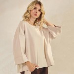 Wholesale women s So Relaxed UltraComfy Top Dropped Shoulders Simple casual Rela