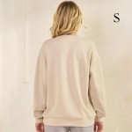 Wholesale women s Faith Fear Scuba Pullover Sweatshirt Crew Neck Dropped Shoulde