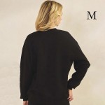 Wholesale women s Faith Fear Scuba Pullover Sweatshirt Crew Neck Dropped Shoulde