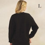 Wholesale women s Faith Fear Scuba Pullover Sweatshirt Crew Neck Dropped Shoulde