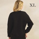 Wholesale women s Faith Fear Scuba Pullover Sweatshirt Crew Neck Dropped Shoulde