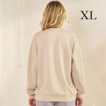 Wholesale women s Faith Fear Scuba Pullover Sweatshirt Crew Neck Dropped Shoulde