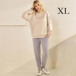 Wholesale women s Faith Fear Scuba Pullover Sweatshirt Crew Neck Dropped Shoulde