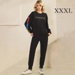 Wholesale women s Faith Fear Scuba Pullover Sweatshirt Crew Neck Dropped Shoulde