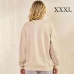 Wholesale women s Faith Fear Scuba Pullover Sweatshirt Crew Neck Dropped Shoulde