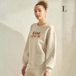 Wholesale women s If God Us Scuba Pullover Sweatshirt Crew Neck Dropped Shoulder