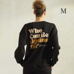 Wholesale women s If God Us Scuba Pullover Sweatshirt Crew Neck Dropped Shoulder
