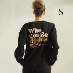Wholesale women s If God Us Scuba Pullover Sweatshirt Crew Neck Dropped Shoulder