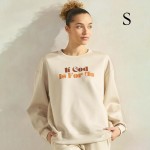 Wholesale women s If God Us Scuba Pullover Sweatshirt Crew Neck Dropped Shoulder