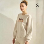 Wholesale women s If God Us Scuba Pullover Sweatshirt Crew Neck Dropped Shoulder