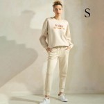 Wholesale women s If God Us Scuba Pullover Sweatshirt Crew Neck Dropped Shoulder