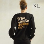 Wholesale women s If God Us Scuba Pullover Sweatshirt Crew Neck Dropped Shoulder