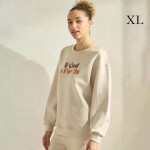 Wholesale women s If God Us Scuba Pullover Sweatshirt Crew Neck Dropped Shoulder