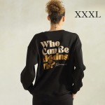 Wholesale women s If God Us Scuba Pullover Sweatshirt Crew Neck Dropped Shoulder