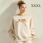 Wholesale women s If God Us Scuba Pullover Sweatshirt Crew Neck Dropped Shoulder