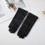 Wholesale tweed Suede Gloves One Fits Most Polyester