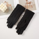 Wholesale folded Knit Cuff Gloves One Fits Most Polyester