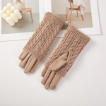 Wholesale folded Knit Cuff Gloves One Fits Most Polyester