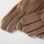 Wholesale faux Fur Suede Gloves One Fits Most Polyester