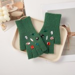 Wholesale beanie Convertible Flip Mitten Set Rhinestones One Fits Most Acrylic