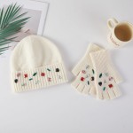 Wholesale beanie Convertible Flip Mitten Set Rhinestones One Fits Most Acrylic