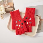 Wholesale beanie Convertible Flip Mitten Set Rhinestones One Fits Most Acrylic