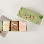 Wholesale microfiber Cable Knit Socks Bow Detail Pack Gift Box Included Women s