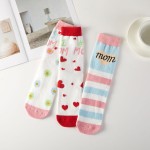 Wholesale microfiber Mother s Day Pattern Socks Pack Gift Box Included Women s M