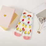 Wholesale microfiber Christmas Cherry Socks Pack Gift Box Included Women s Micro