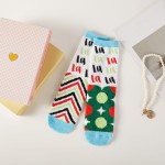 Wholesale microfiber Christmas Cherry Socks Pack Gift Box Included Women s Micro