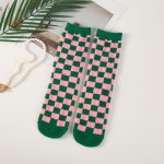 Wholesale microfiber Pink Green Pattern Socks Pack Gift Box Included Women s Mic