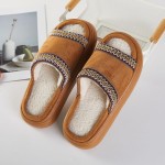 Wholesale faux Fur Suede Slides Slippers Cross Stitch Detail Pack Rubber Sole Po