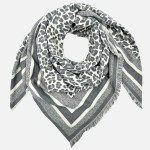 Wholesale do Everything Love Leopard Print Scarf Fringed Edge Polyester