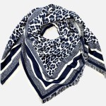 Wholesale do Everything Love Leopard Print Scarf Fringed Edge Polyester