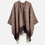 Wholesale do Everything Love Leopard Print Kimono Tassels Detail One Fits Most L