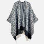 Wholesale do Everything Love Leopard Print Kimono Tassels Detail One Fits Most L