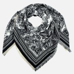 Wholesale soft Flower Print Scarf Fridge Edge One L W Acrylic