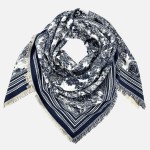 Wholesale soft Flower Print Scarf Fridge Edge One L W Acrylic