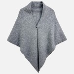 Wholesale do Everything Love Knit Button Poncho One Fits Most Acrylic