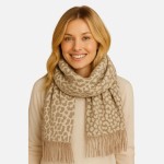 Wholesale do Everything Love Leopard Print scarf One Fits Most L W Acrylic